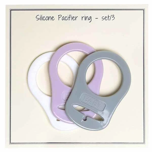 Go Handmade Silikone Suttekæde Adapter 3 stk Mix